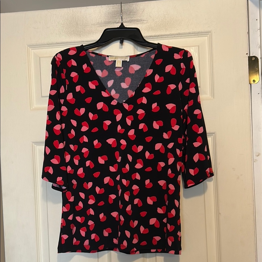 MICHAEL Michael Kors Top Size Small Black Pink